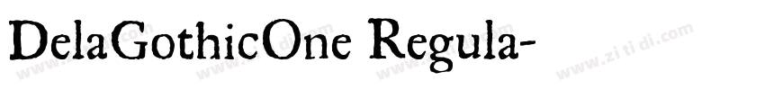 DelaGothicOne Regula字体转换